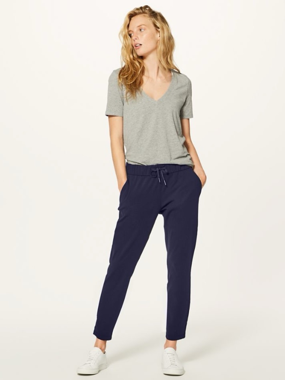 lululemon athletica Navy Blue Drawstring Jogger Pants